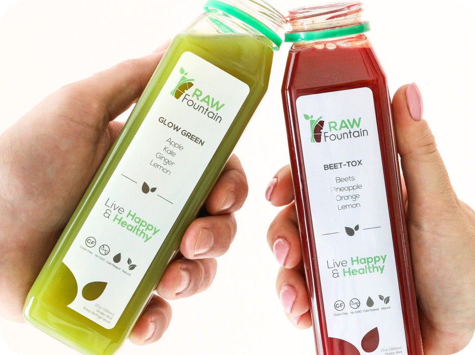 Shop Juice Cleanses - Glow Green and Beet-Tox