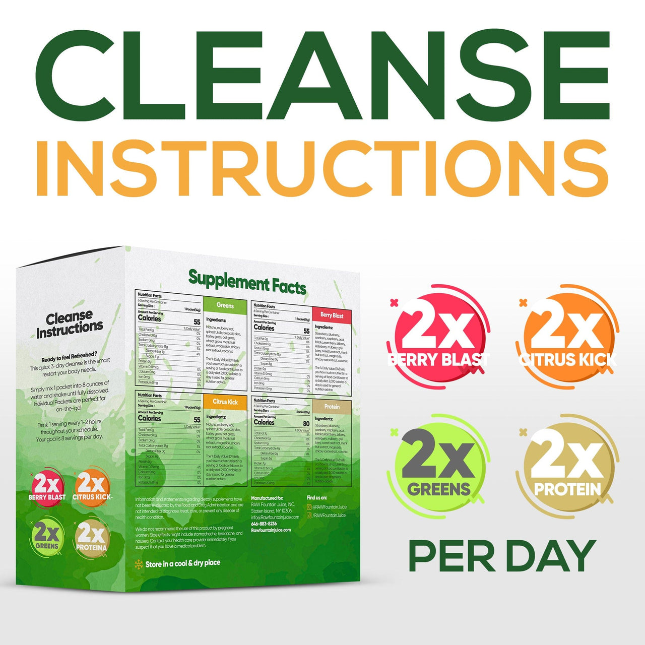 3-Day Powder Cleanse | 24 Packets view 4